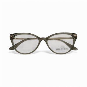 Amarcord Gray and Gold Eyeglasses